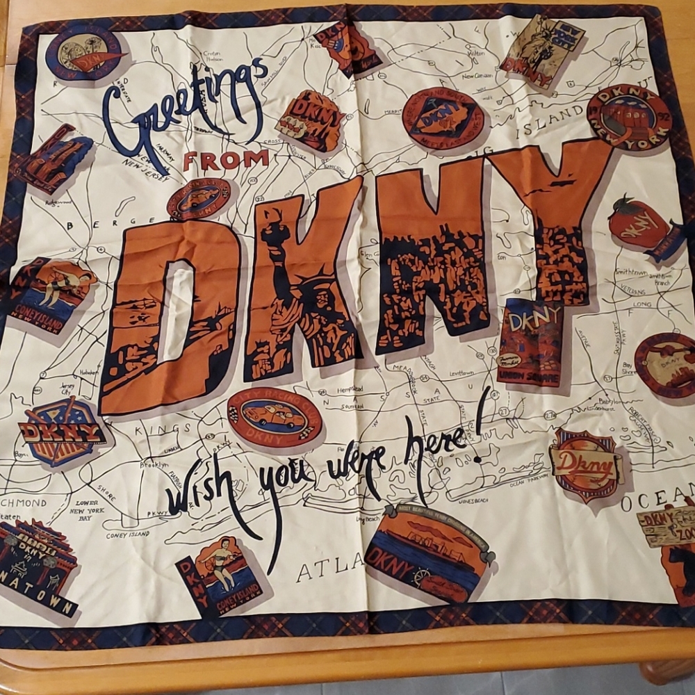 DKNY New York Silk Scarf